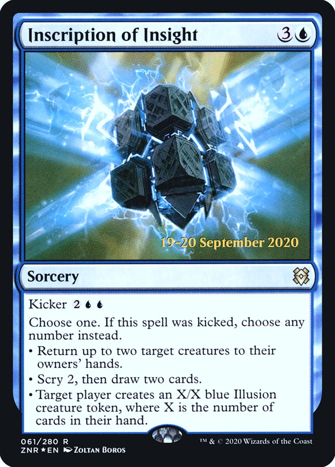 Inscription of Insight [Zendikar Rising Prerelease Promos] | Gear Gaming Bentonville