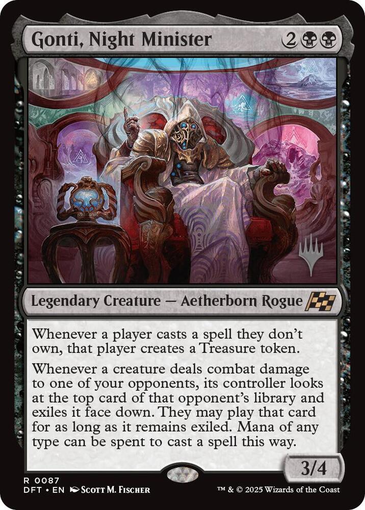 Gonti, Night Minister (Promo Pack) [Aetherdrift Promos] | Gear Gaming Bentonville