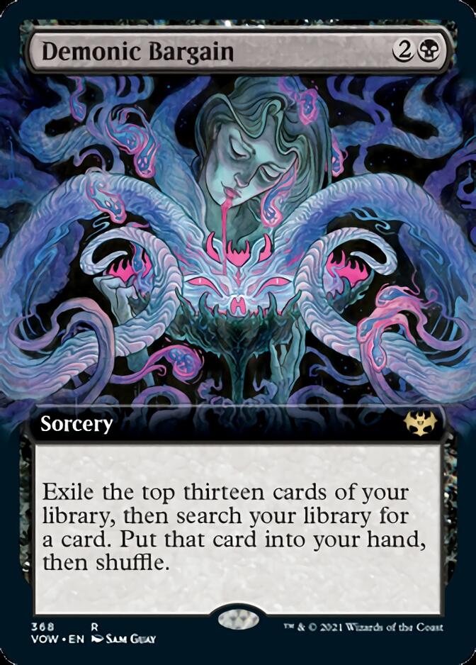 Demonic Bargain (Extended Art) [Innistrad: Crimson Vow] | Gear Gaming Bentonville