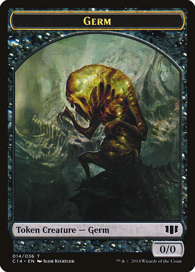 Germ // Zombie (016/036) Double-Sided Token [Commander 2014 Tokens] | Gear Gaming Bentonville