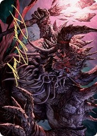 Dream Devourer Art Card (Gold-Stamped Signature) [Kaldheim Art Series] | Gear Gaming Bentonville