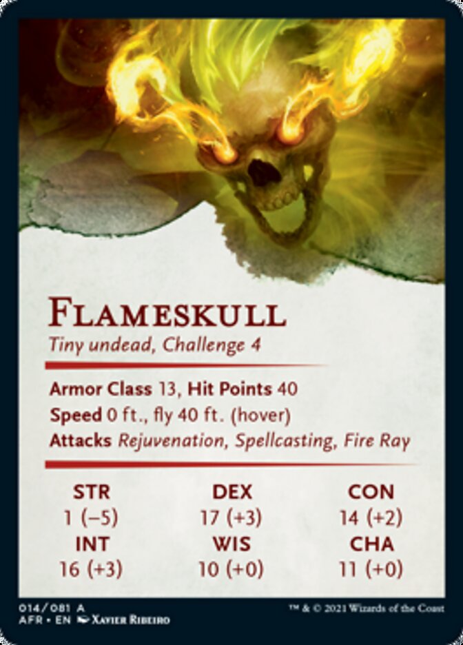 Flameskull Art Card [Dungeons & Dragons: Adventures in the Forgotten Realms Art Series] | Gear Gaming Bentonville