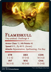Flameskull Art Card [Dungeons & Dragons: Adventures in the Forgotten Realms Art Series] | Gear Gaming Bentonville