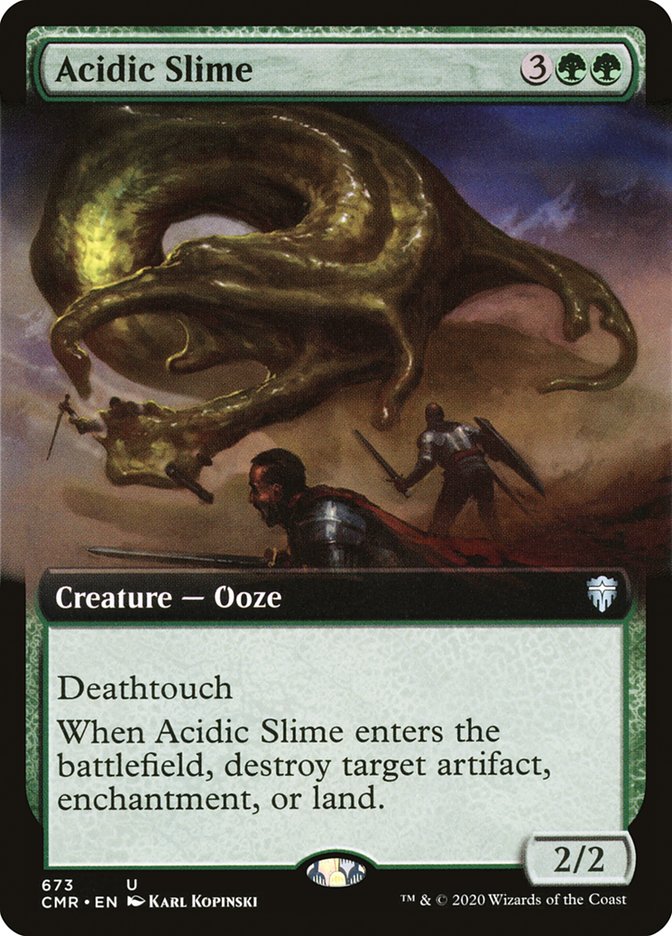 Acidic Slime (Extended Art) [Commander Legends] | Gear Gaming Bentonville