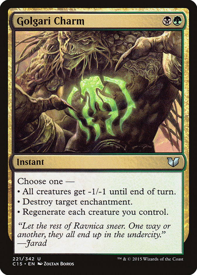 Golgari Charm [Commander 2015] | Gear Gaming Bentonville