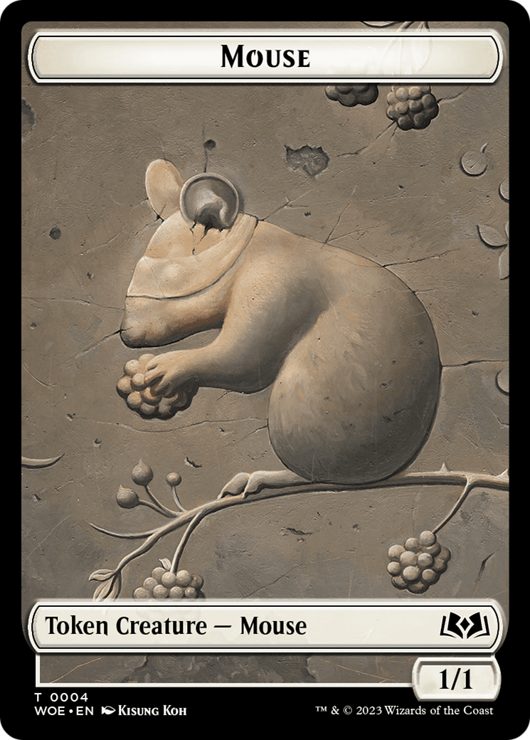 Mouse // Food (0012) Double-Sided Token [Wilds of Eldraine Tokens] | Gear Gaming Bentonville