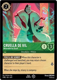 Cruella De Vil - Miserable As Usual (4) [D23 Promos] | Gear Gaming Bentonville