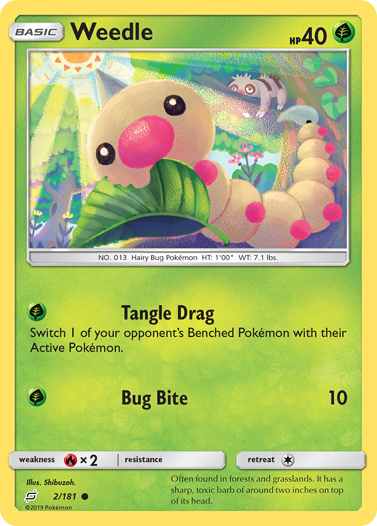 Weedle (2/181) [Sun & Moon: Team Up] | Gear Gaming Bentonville