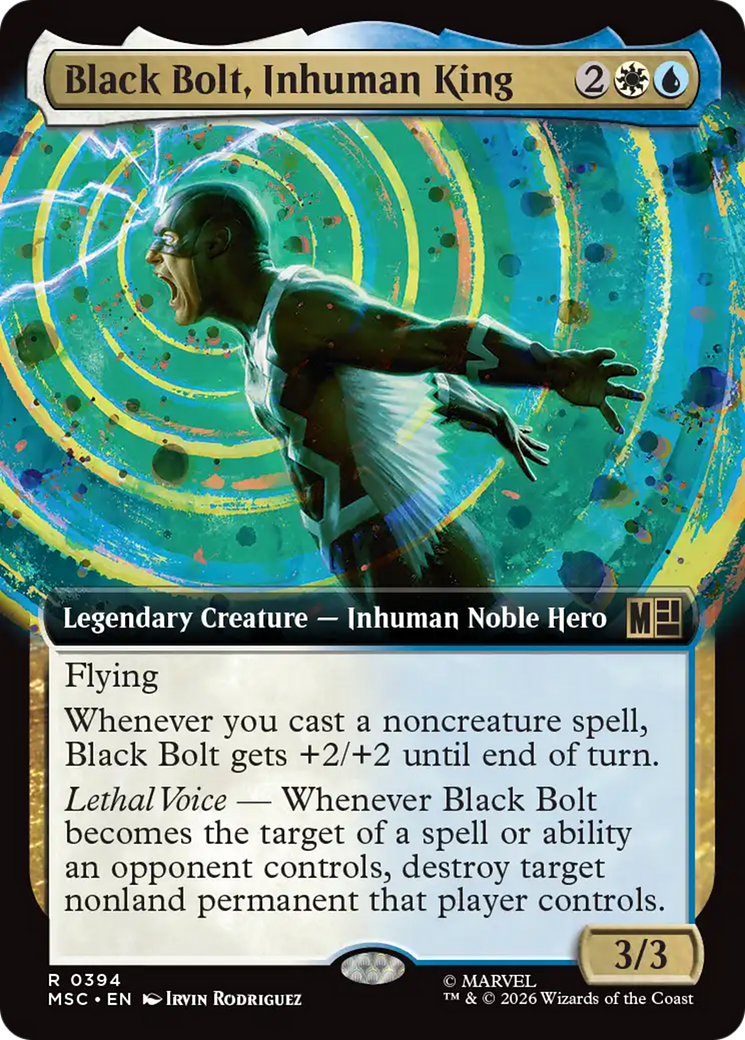 Black Bolt, Inhuman King (Extended Art) [Marvel Super Heroes Commander] | Gear Gaming Bentonville