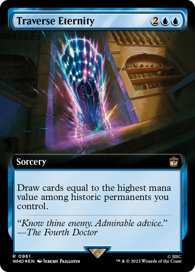 Traverse Eternity (Extended Art) (Surge Foil) [Doctor Who] | Gear Gaming Bentonville