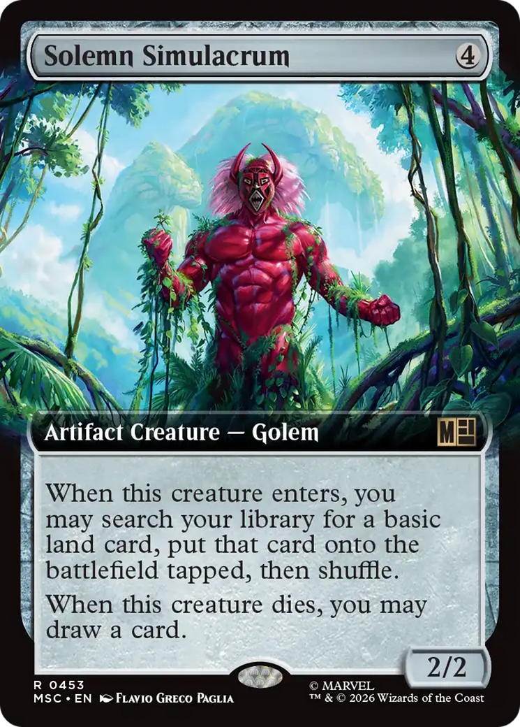 Solemn Simulacrum (Extended Art) [Marvel Super Heroes Commander] | Gear Gaming Bentonville