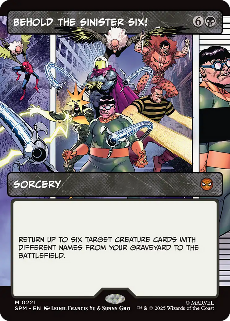Behold the Sinister Six! (Borderless) [Marvel's Spider-Man] | Gear Gaming Bentonville