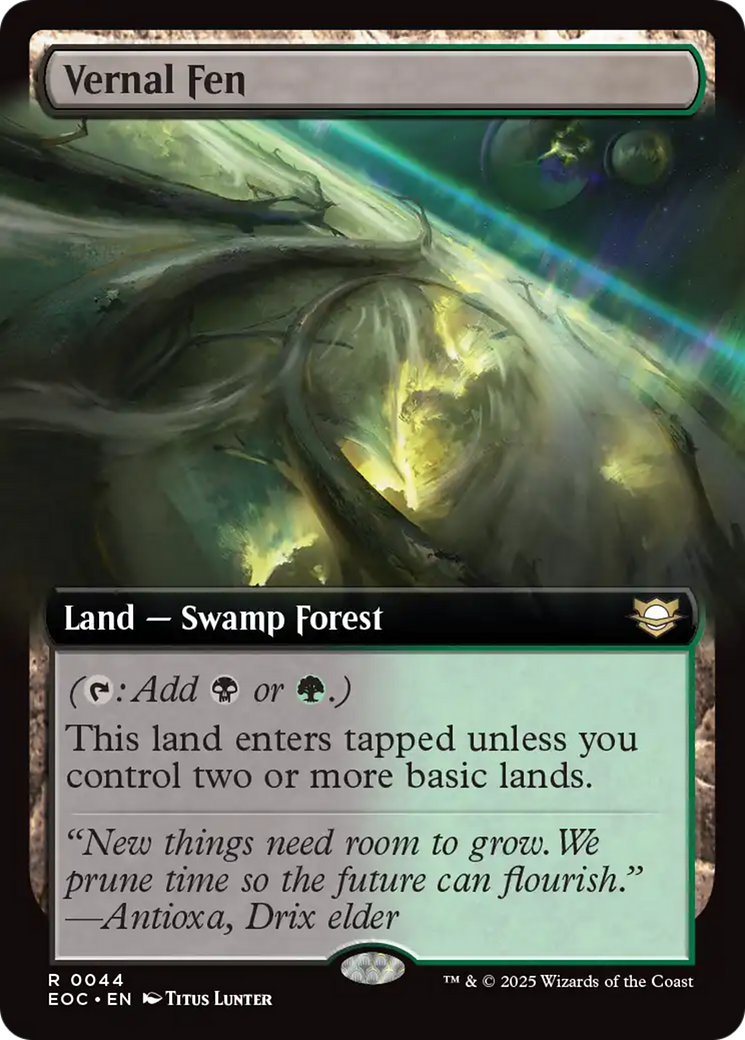 Vernal Fen (Extended Art) [Edge of Eternities Commander] | Gear Gaming Bentonville