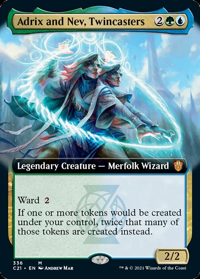 Adrix and Nev, Twincasters (Extended Art) [Commander 2021] | Gear Gaming Bentonville