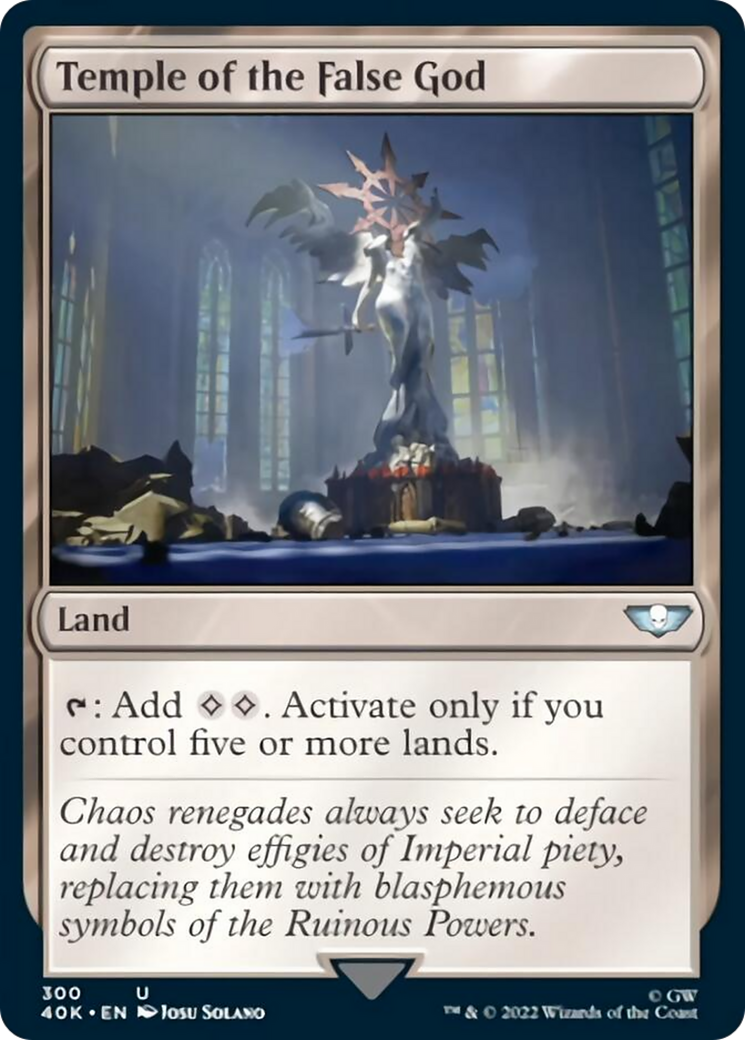 Temple of the False God (Surge Foil) [Warhammer 40,000] | Gear Gaming Bentonville