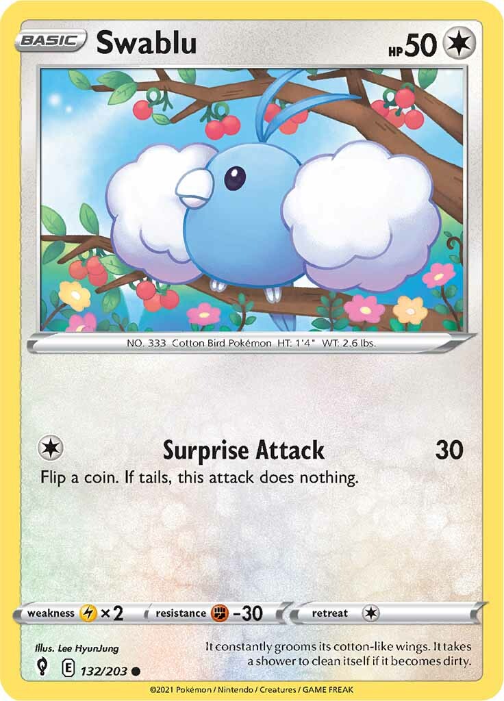 Swablu (132/203) [Sword & Shield: Evolving Skies] | Gear Gaming Bentonville