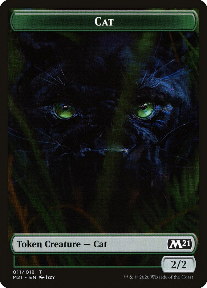 Beast // Cat (011) Double-Sided Token [Core Set 2021 Tokens] | Gear Gaming Bentonville