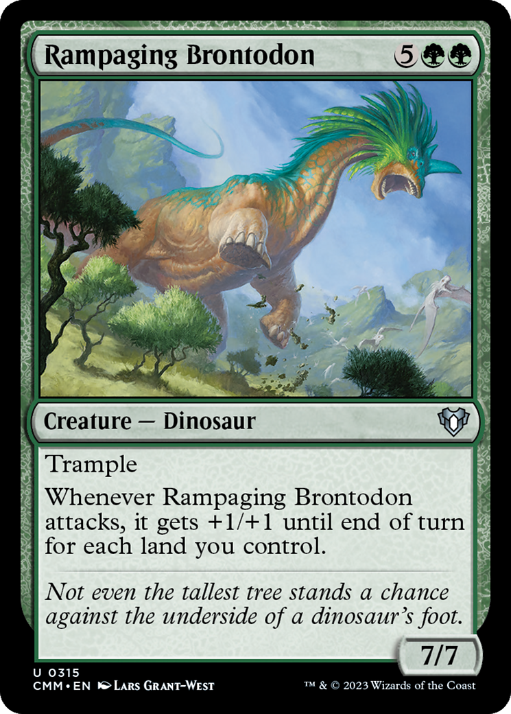 Rampaging Brontodon [Commander Masters] | Gear Gaming Bentonville