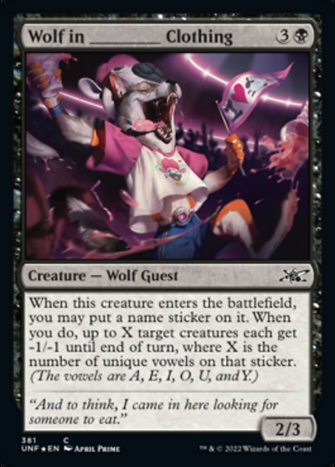 Wolf in _____ Clothing (Galaxy Foil) [Unfinity] | Gear Gaming Bentonville