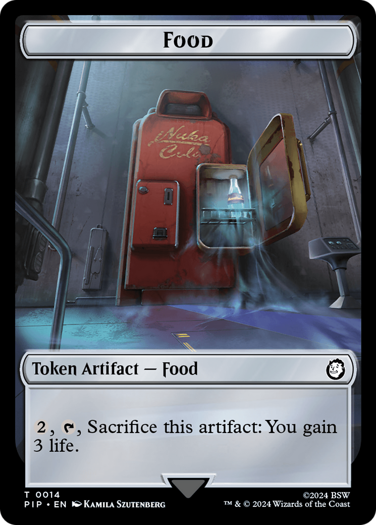 Food (0014) // Soldier (0010) Double-Sided Token [Fallout Tokens] | Gear Gaming Bentonville