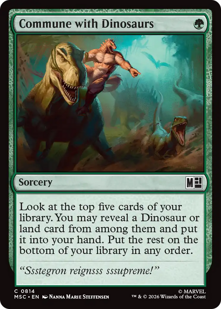 Commune with Dinosaurs [Marvel Super Heroes Commander] | Gear Gaming Bentonville