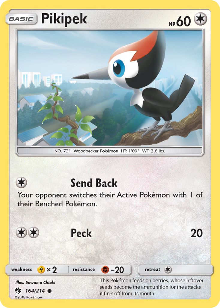 Pikipek (164/214) [Sun & Moon: Lost Thunder] | Gear Gaming Bentonville