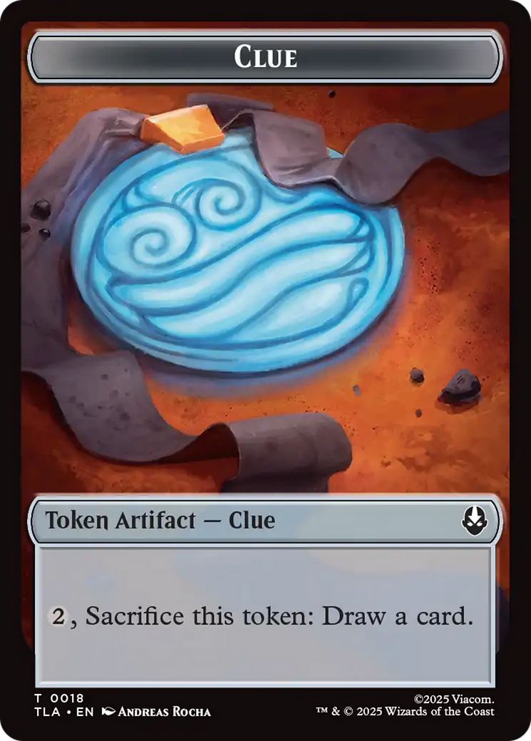 Clue (0018) // Food (0021) Double-Sided Tokens [Avatar: The Last Airbender Tokens] | Gear Gaming Bentonville