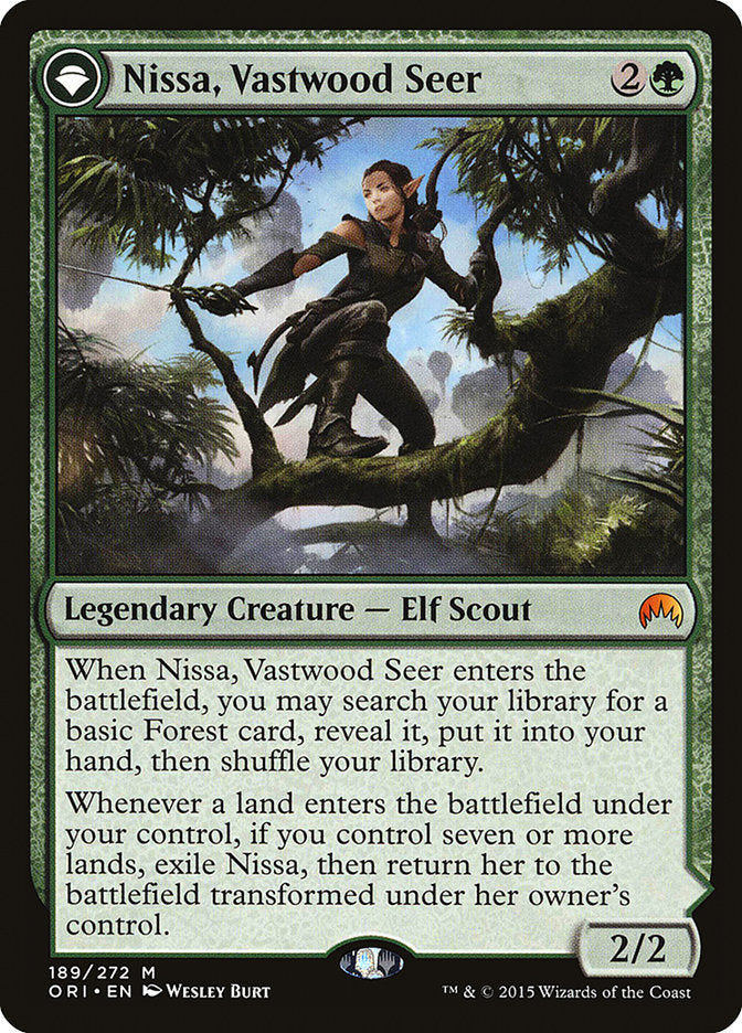 Nissa, Vastwood Seer // Nissa, Sage Animist [Magic Origins] | Gear Gaming Bentonville