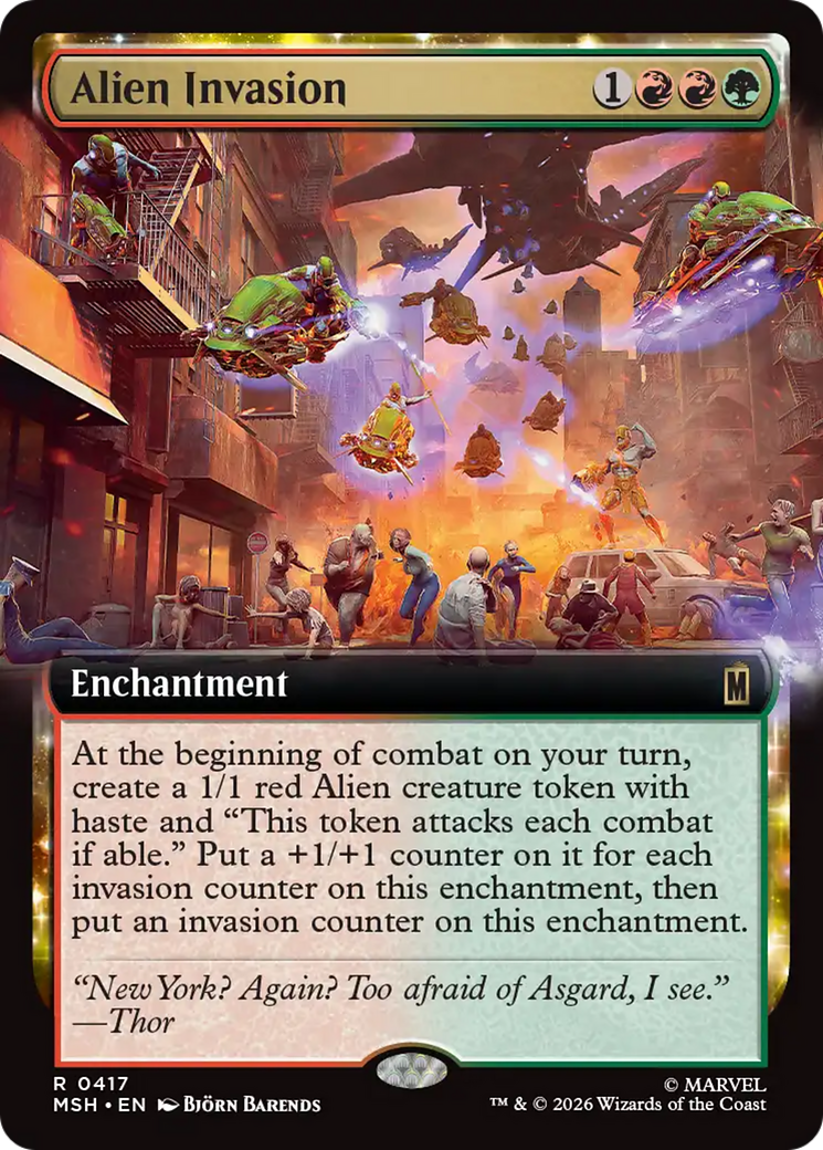 Alien Invasion (Extended Art) [Marvel Super Heroes] | Gear Gaming Bentonville