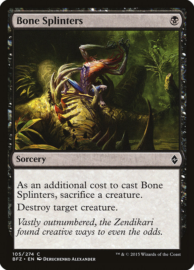 Bone Splinters [Battle for Zendikar] | Gear Gaming Bentonville