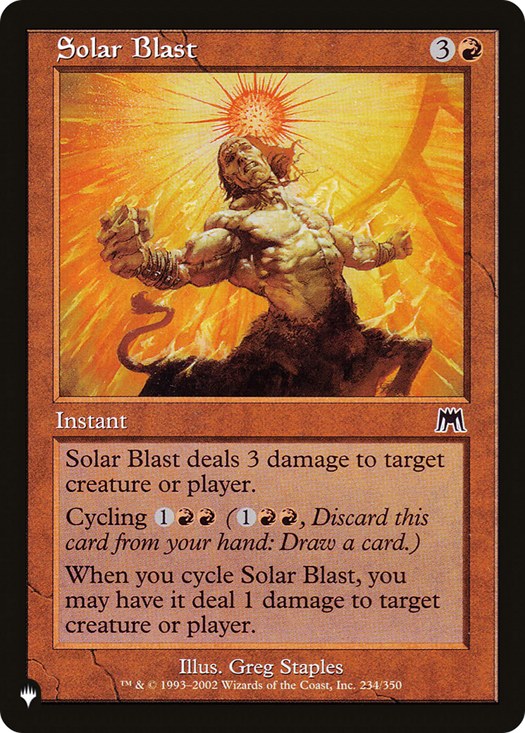 Solar Blast [The List Reprints] | Gear Gaming Bentonville