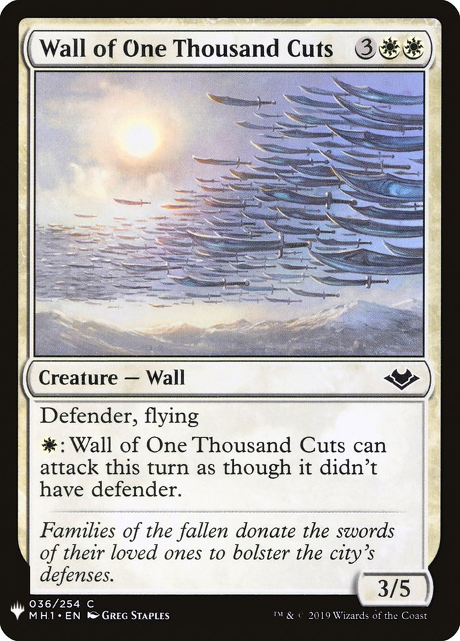 Wall of One Thousand Cuts [Mystery Booster] | Gear Gaming Bentonville