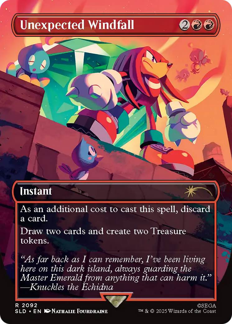Unexpected Windfall (2092) (Rainbow Foil) [Secret Lair Drop Series] | Gear Gaming Bentonville