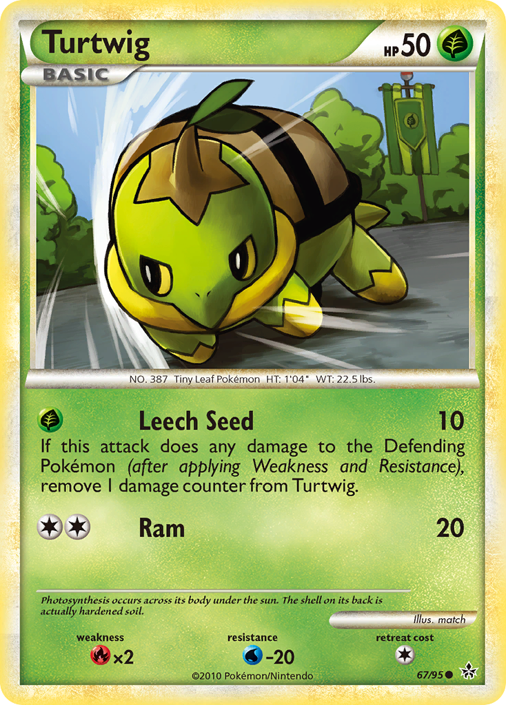 Turtwig (67/95) [HeartGold & SoulSilver: Unleashed] | Gear Gaming Bentonville