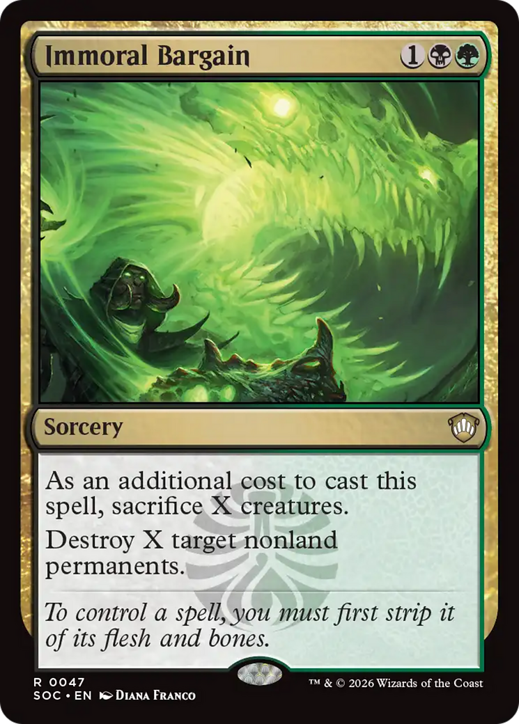 Immoral Bargain [Secrets of Strixhaven Commander] | Gear Gaming Bentonville