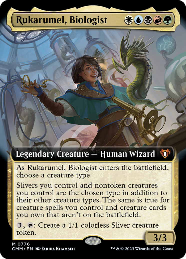 Rukarumel, Biologist (Extended Art) [Commander Masters] | Gear Gaming Bentonville