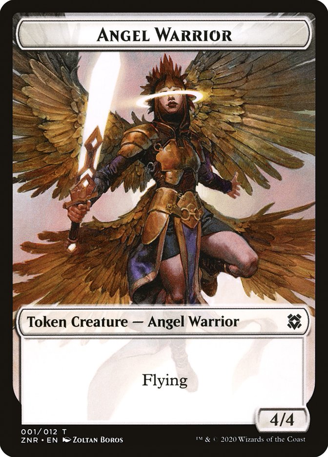 Angel Warrior Token [Zendikar Rising Tokens] | Gear Gaming Bentonville