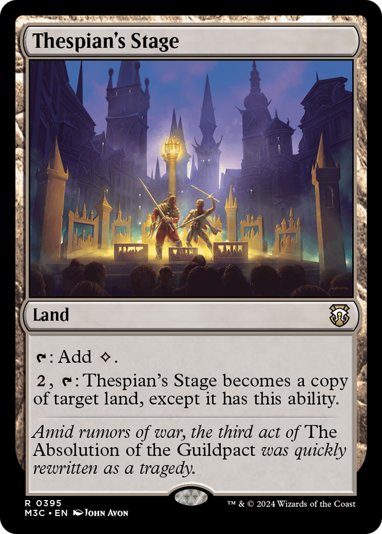 Thespian's Stage (Ripple Foil) [Modern Horizons 3 Commander] | Gear Gaming Bentonville