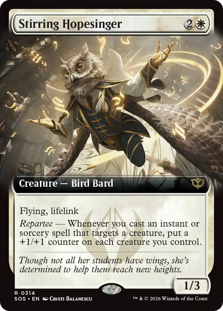 Stirring Hopesinger (Extended Art) [Secrets of Strixhaven] | Gear Gaming Bentonville