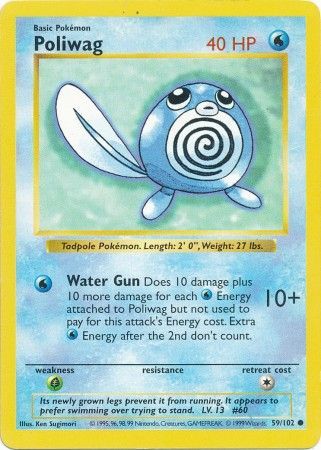 Poliwag (59/102) [Base Set Shadowless Unlimited] | Gear Gaming Bentonville