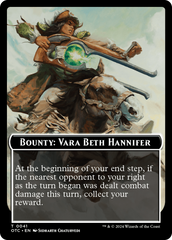 Bounty: Vara Beth Hannifer // Bounty Rules Double-Sided Token [Outlaws of Thunder Junction Commander Tokens] | Gear Gaming Bentonville