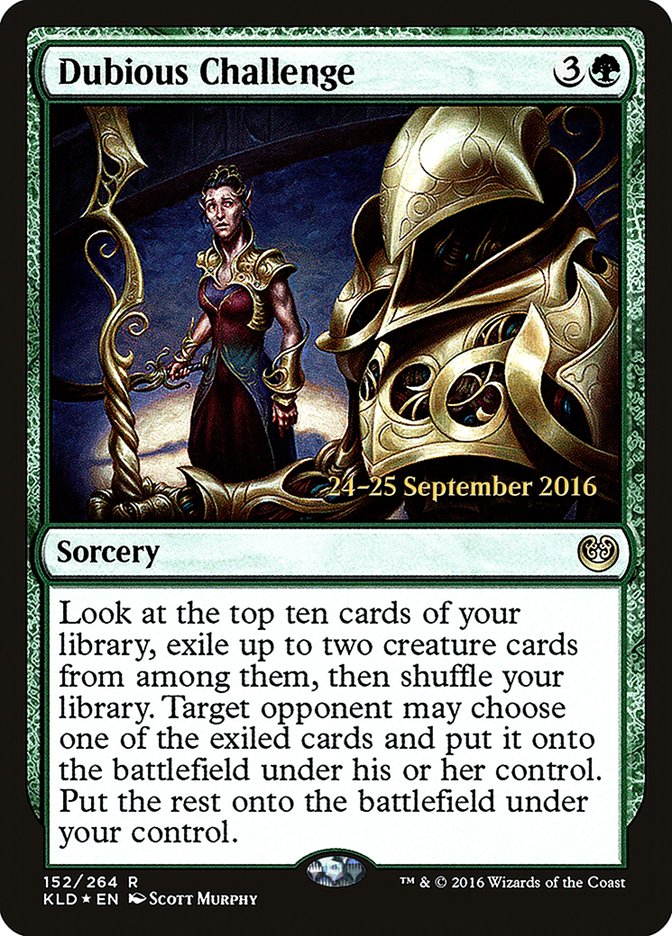 Dubious Challenge [Kaladesh Prerelease Promos] | Gear Gaming Bentonville