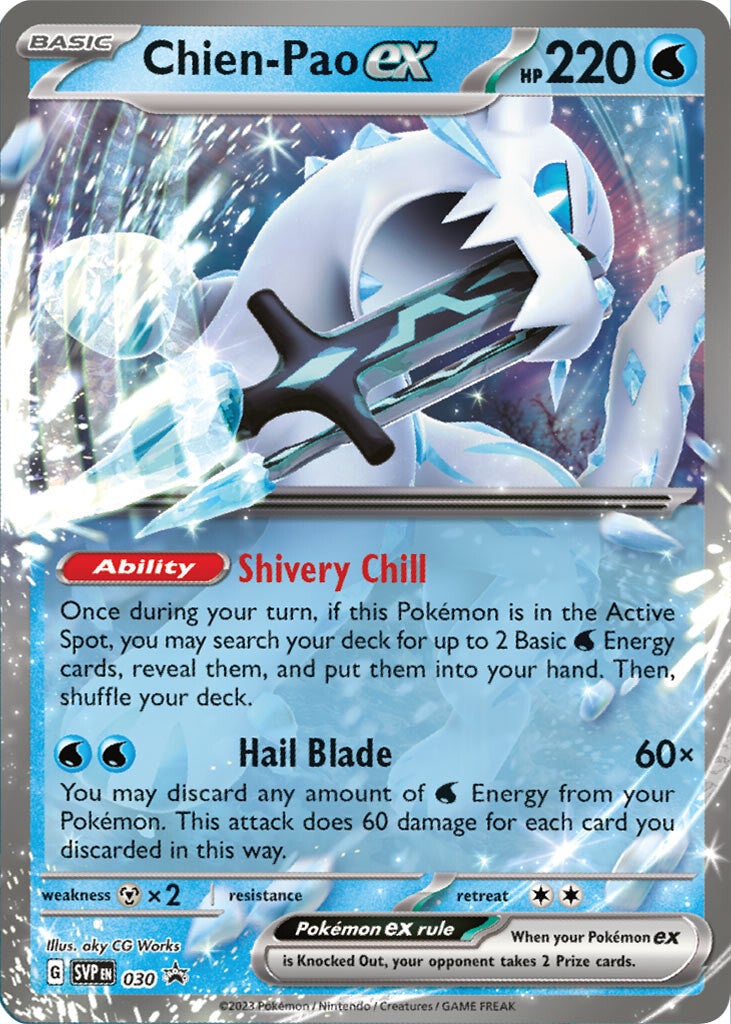 Chien-Pao ex (030) [Scarlet & Violet: Black Star Promos] | Gear Gaming Bentonville