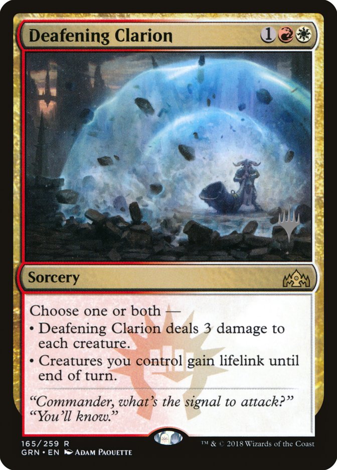 Deafening Clarion (Promo Pack) [Guilds of Ravnica Promos] | Gear Gaming Bentonville