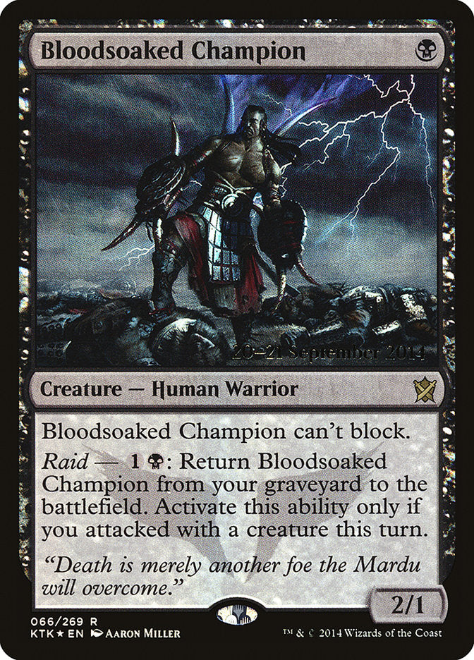 Bloodsoaked Champion [Khans of Tarkir Prerelease Promos] | Gear Gaming Bentonville