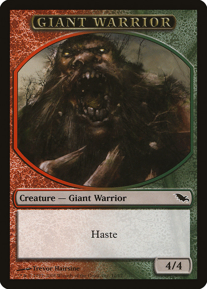 Giant Warrior Token [Shadowmoor Tokens] | Gear Gaming Bentonville