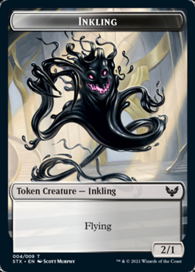 Elemental // Inkling Double-Sided Token [Strixhaven: School of Mages Tokens] | Gear Gaming Bentonville