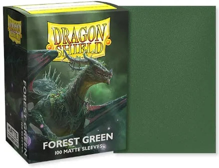 Standard Dragon Shield Matte Sleeves – Forest Green (100ct) | Gear Gaming Bentonville