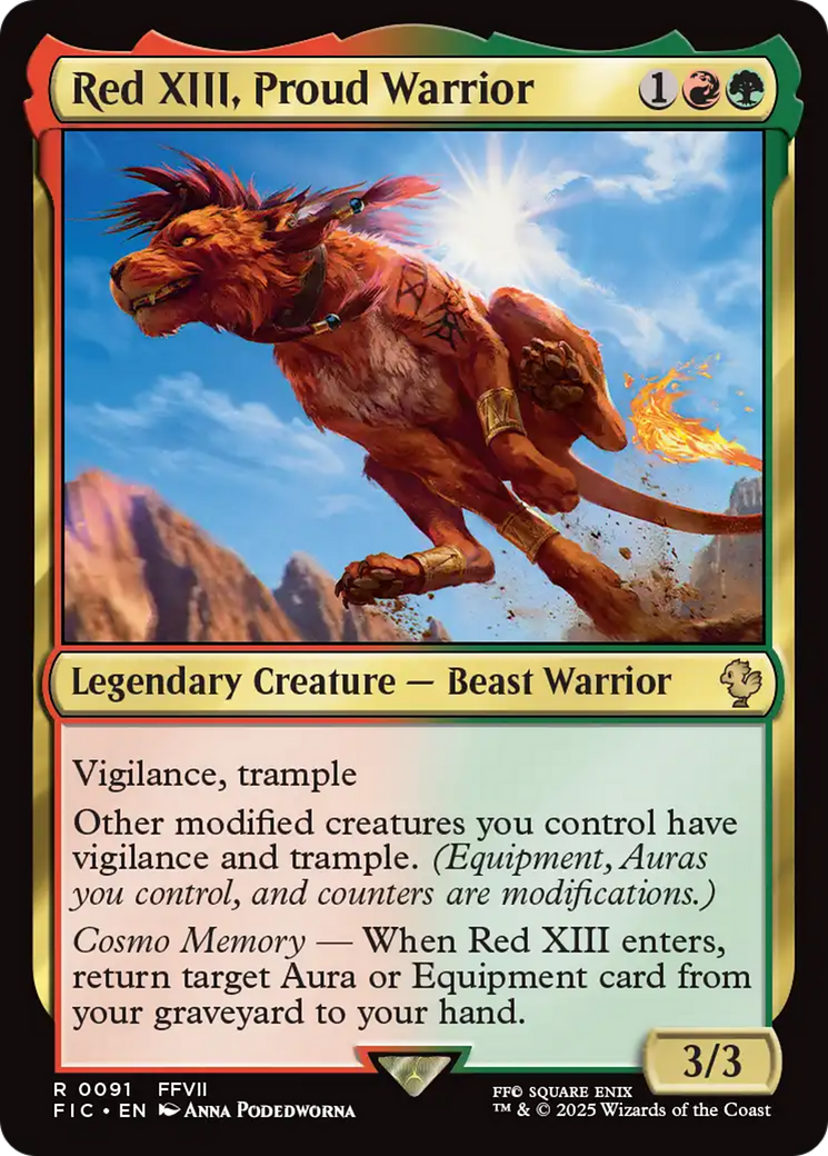 Red XIII, Proud Warrior [FINAL FANTASY Commander] | Gear Gaming Bentonville