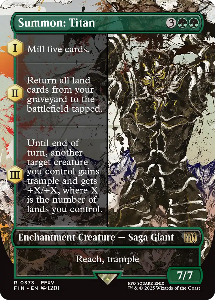 Summon: Titan (Borderless) [FINAL FANTASY] | Gear Gaming Bentonville